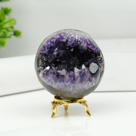 Natural Amethyst Sphere Geode