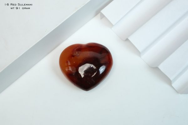 Natural Carnelian Crystal Heart