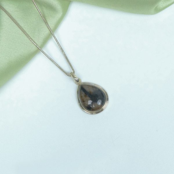 Chiastolite Pure Silver Pendant - Image 7