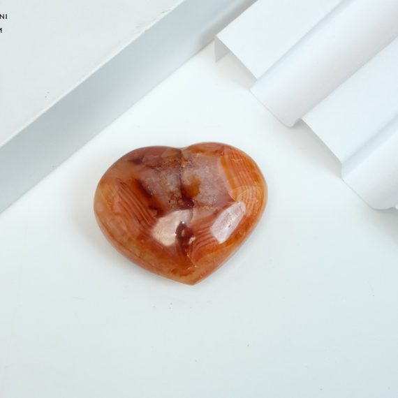 Natural Carnelian Crystal Heart