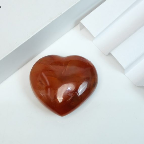 Natural Carnelian Crystal Heart