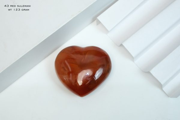 Natural Carnelian Crystal Heart