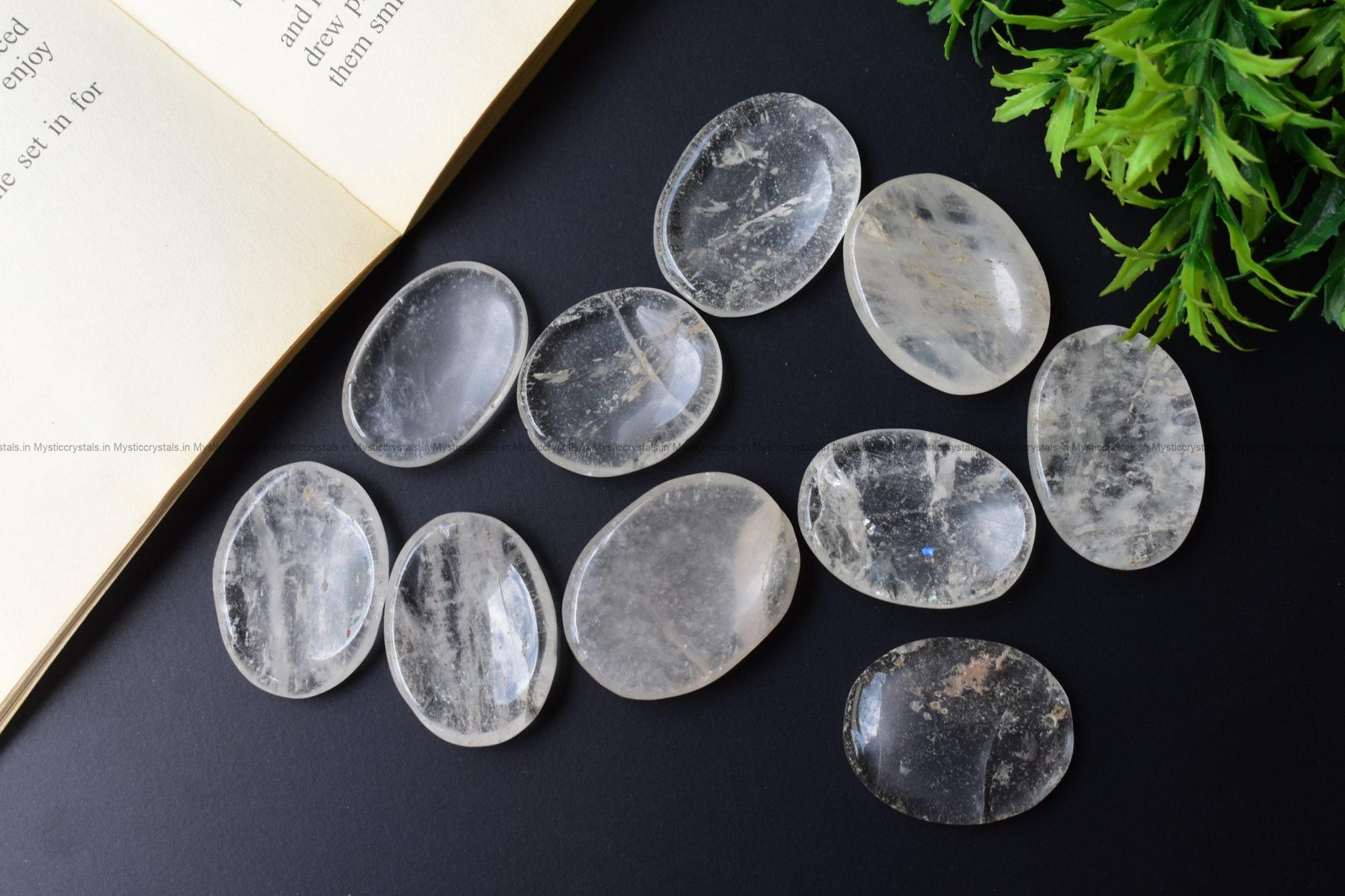 Clear Quartz Worry Stone
