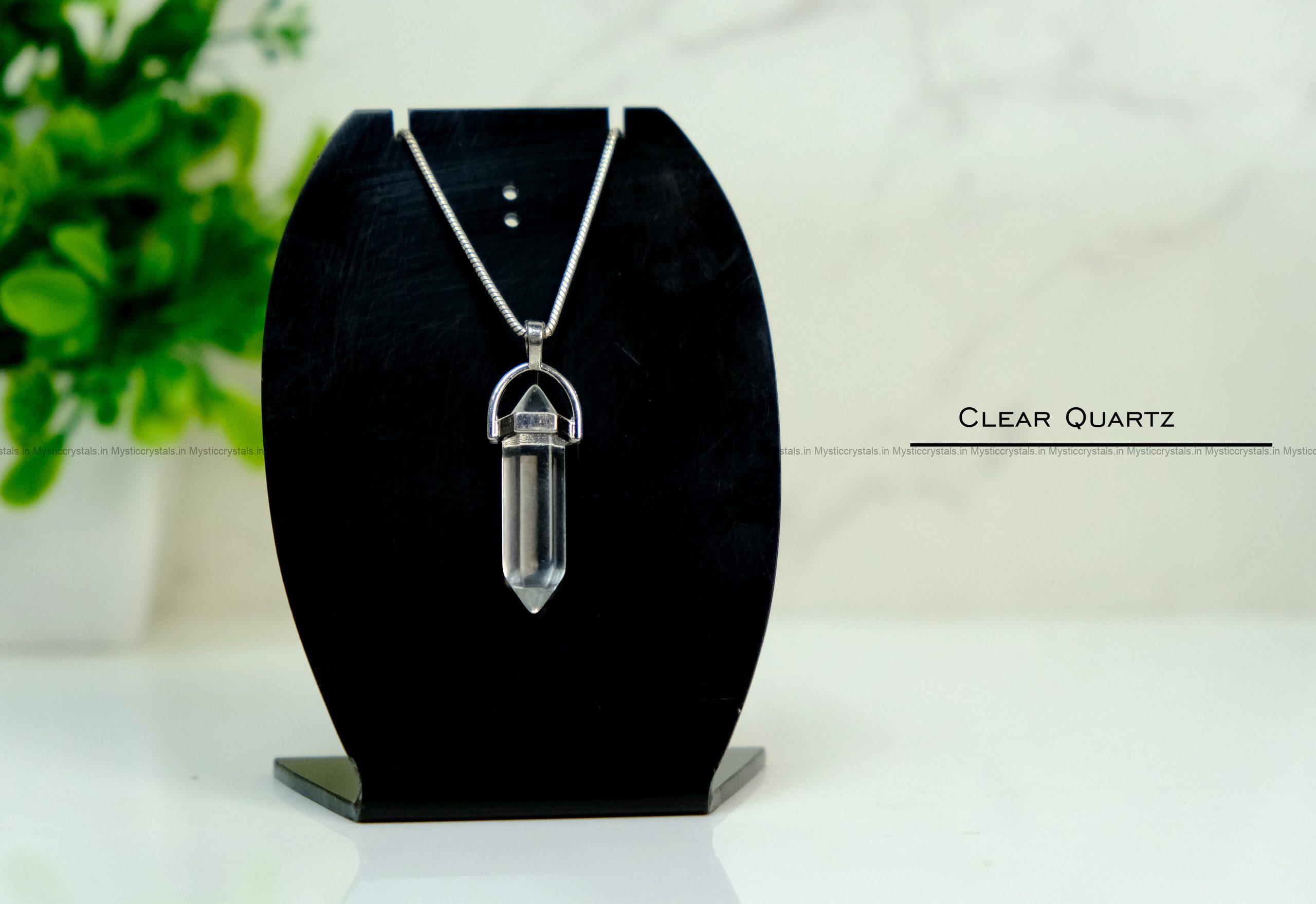 Clear Quartz Pointer Pendant