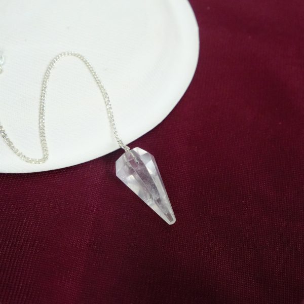 Clear Quartz Crystal Dowser Pendulum - Image 2