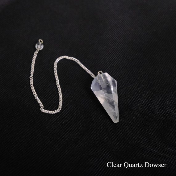 Clear Quartz Crystal Dowser Pendulum