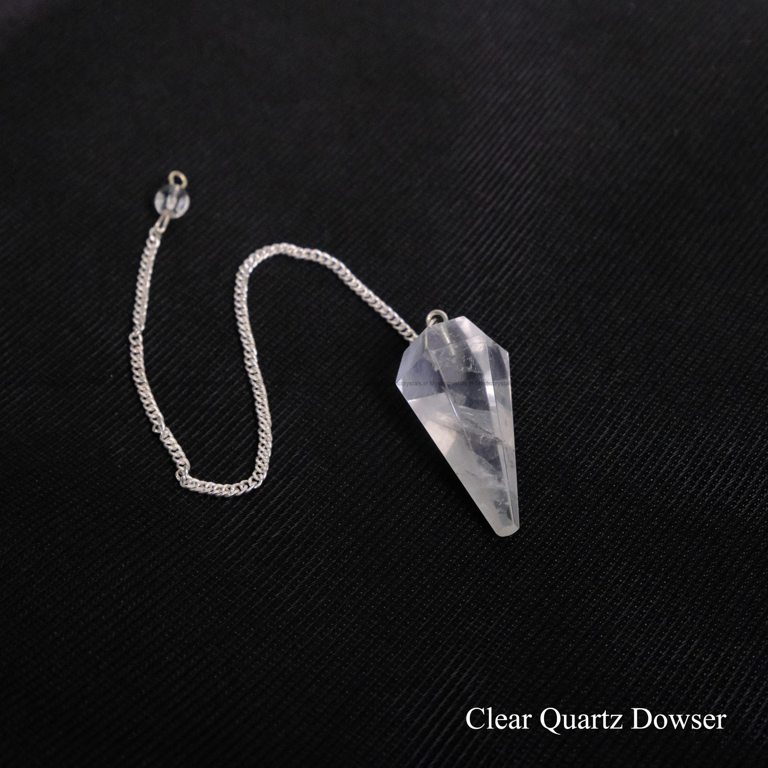 Clear Quartz Crystal Dowser Pendulum