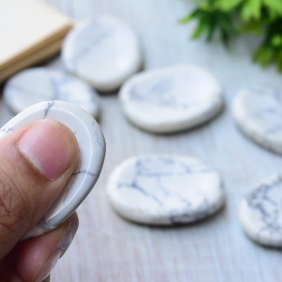Howlite Worry Stone