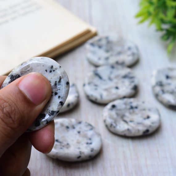 Rainbow Moonstone Worry Stone