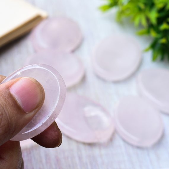Rose Quartz Worry Stone