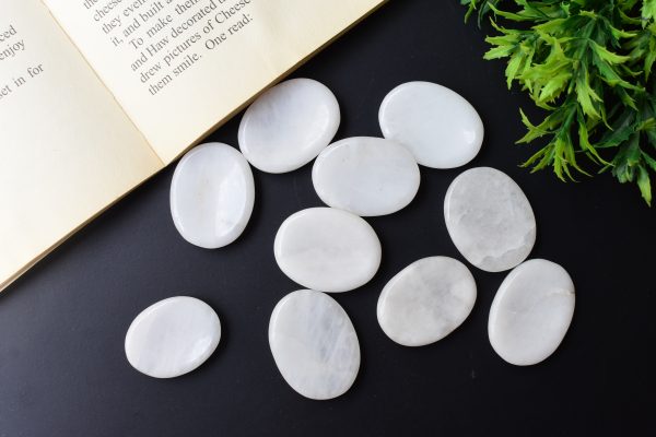 White Agate Worry Stone