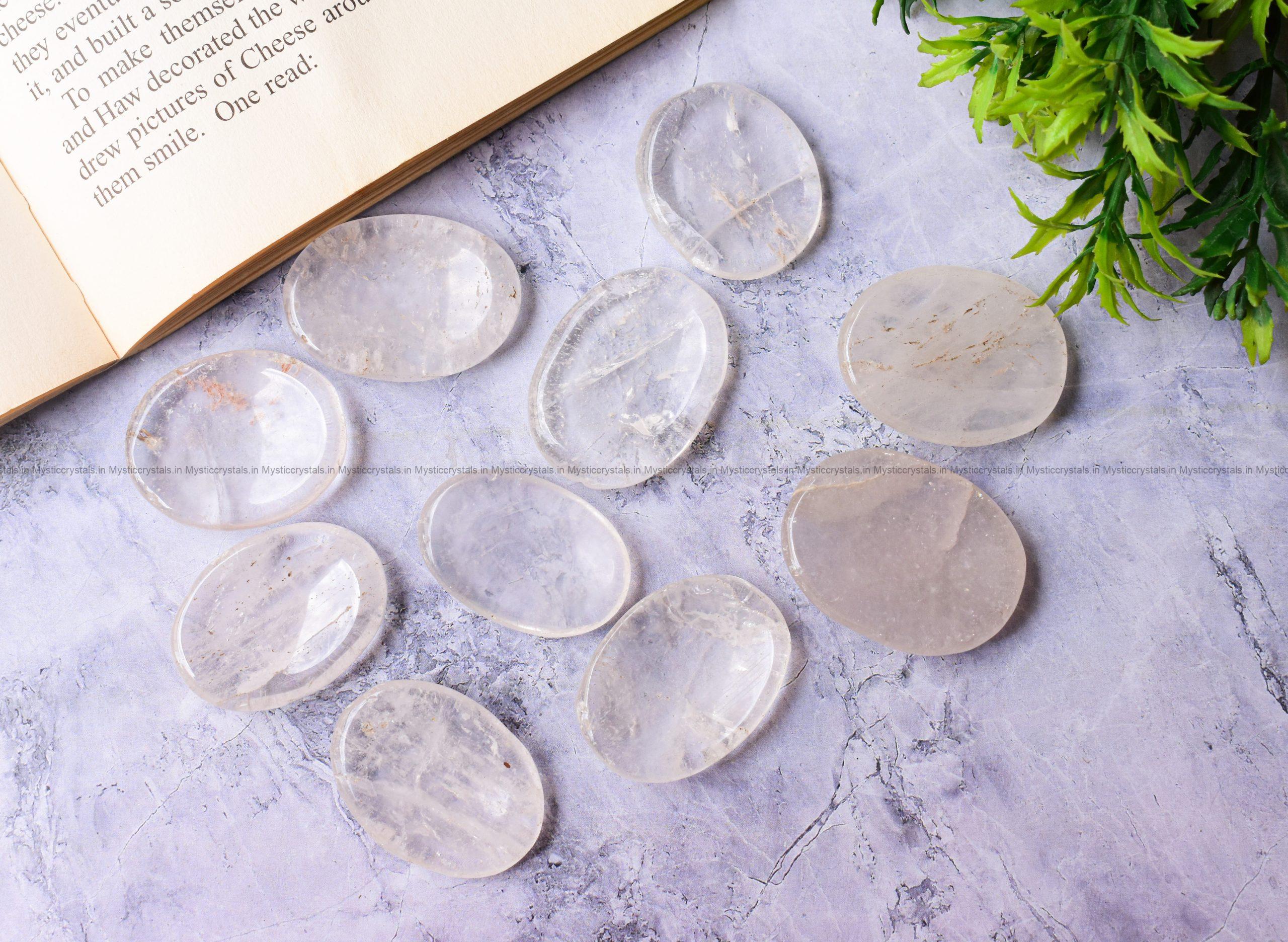 Clear Quartz Worry Stone