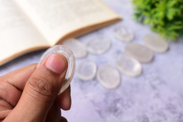 Clear Quartz Worry Stone