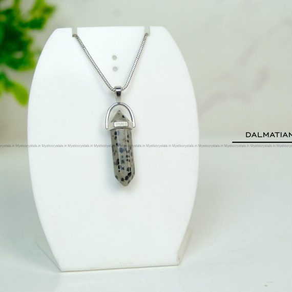 Dalmatian Jasper Pointer Pendant