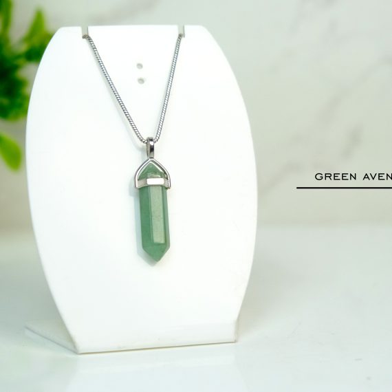 Green Aventurine Pointer Pendant