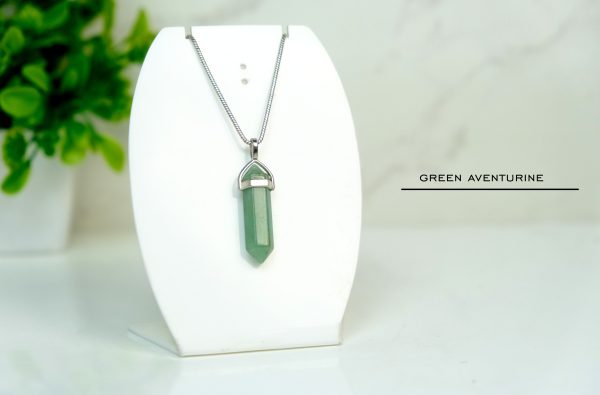 Green Aventurine Pointer Pendant