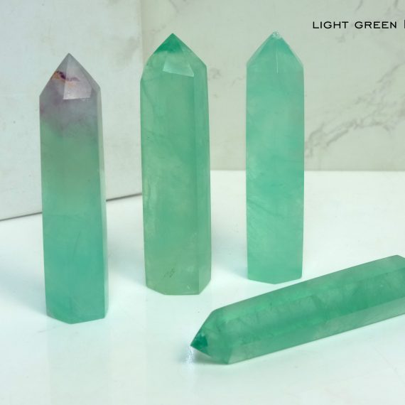 light green Fluorite Crystal Obelisk