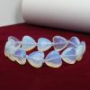 Opalite Heart Shape Bead Bracelet