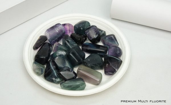 Natural Premium Multi Fluorite Tumble