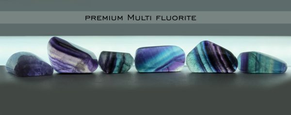 Natural Premium Multi Fluorite Tumble