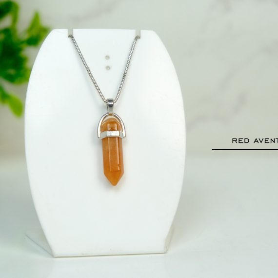 Red Aventurine Pointer Pendant