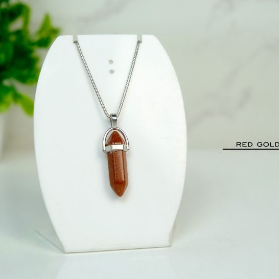 Red Goldstone Pointer Pendant