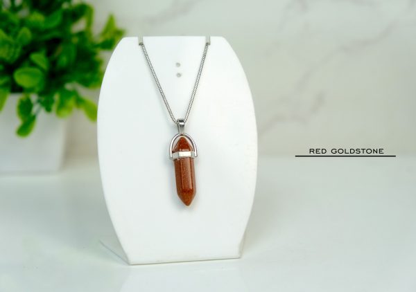 Red Goldstone Pointer Pendant