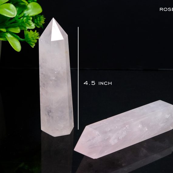 Rose Quartz Crystal Obelisk