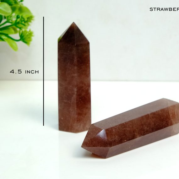 Strawberry Quartz Crystal Obelisk