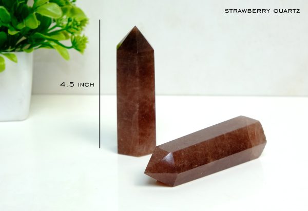 Strawberry Quartz Crystal Obelisk