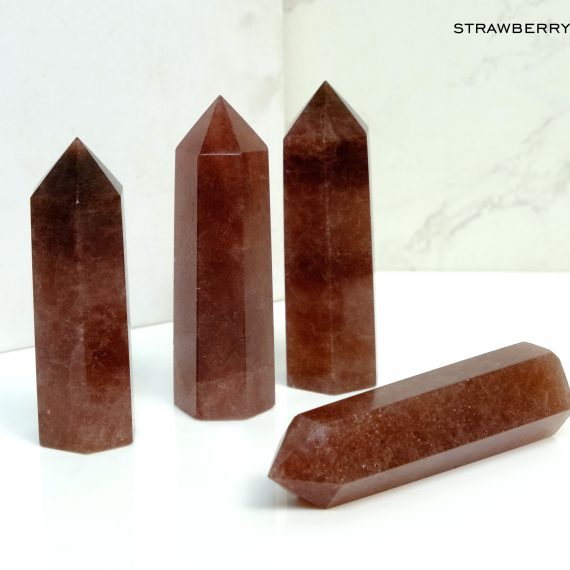 Strawberry Quartz Crystal Obelisk