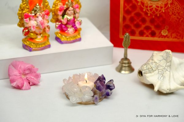 Crystal Diya for Harmony and Love