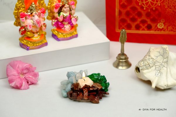 Crystal Diya for Health, Energy Balance & Positive Vibes