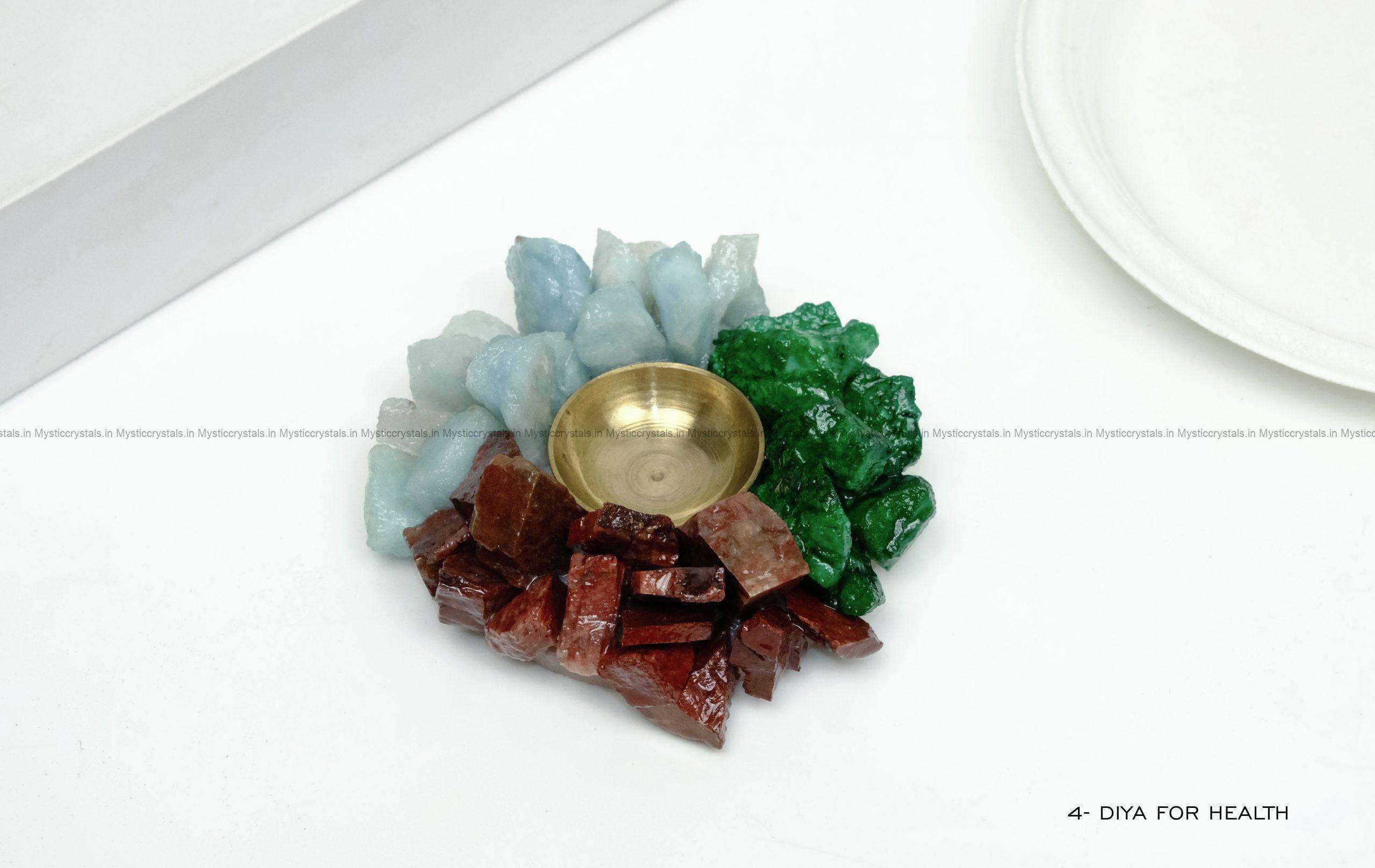 Crystal Diya for Health, Energy Balance & Positive Vibes