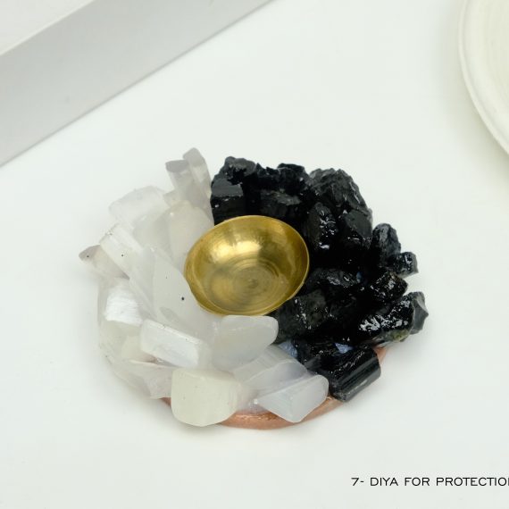Crystal Diya for Protection & Space Cleaning