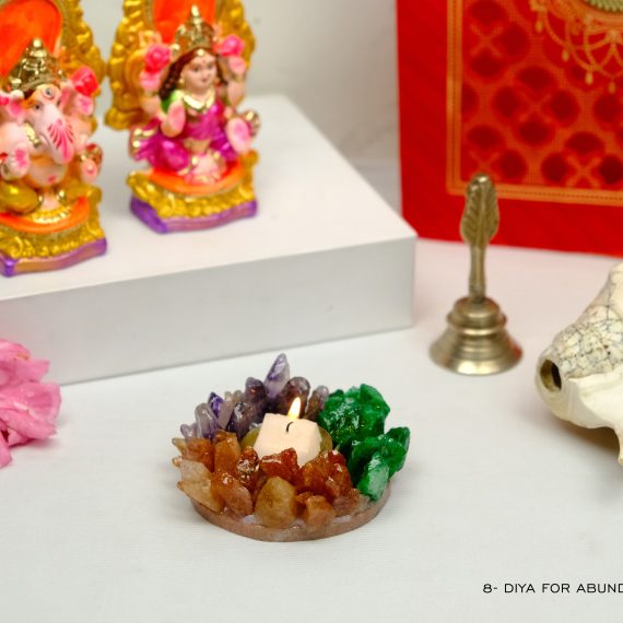 Crystal Diya for Abundance & Growth
