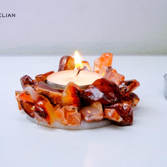 Carnelian Crystal Diya