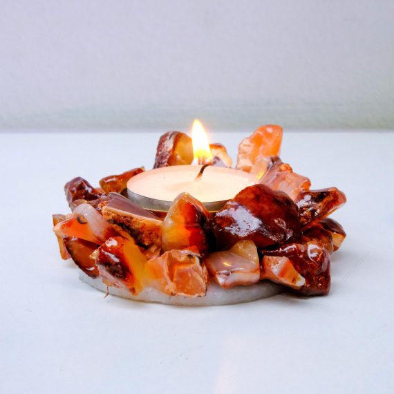 Carnelian Crystal Diya