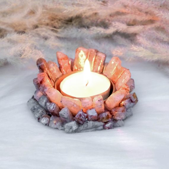 Rutilated Quartz Crystal Diya