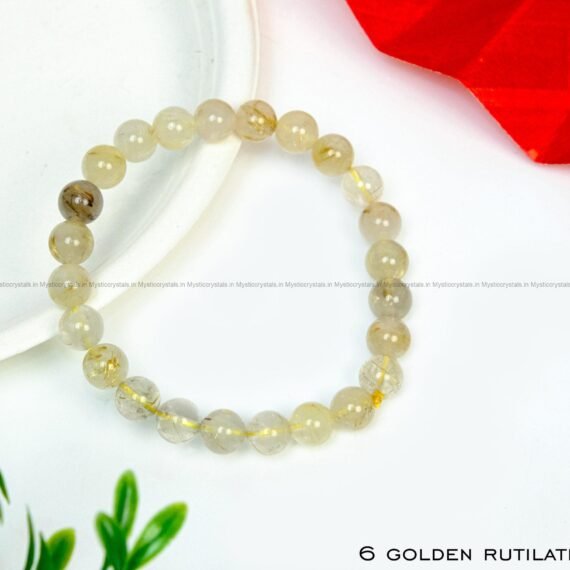 Golden Rutilated Quartz Bracelet