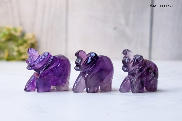 Amethyst Crystal Elephant