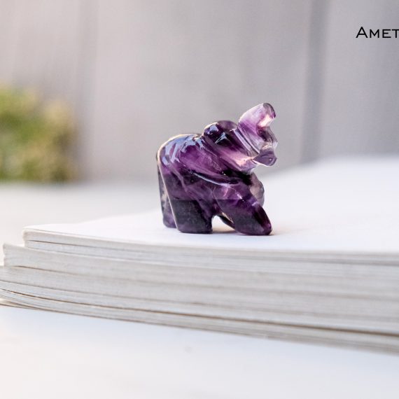Amethyst Crystal Elephant