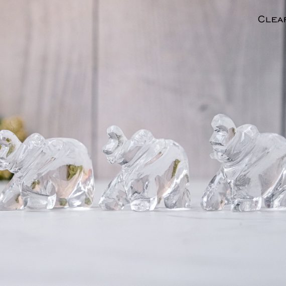 Clear Quartz Crystal Elephant