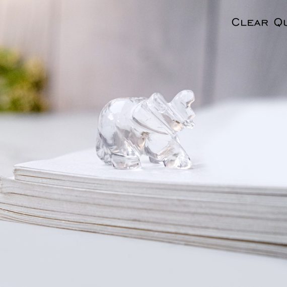 Clear Quartz Crystal Elephant
