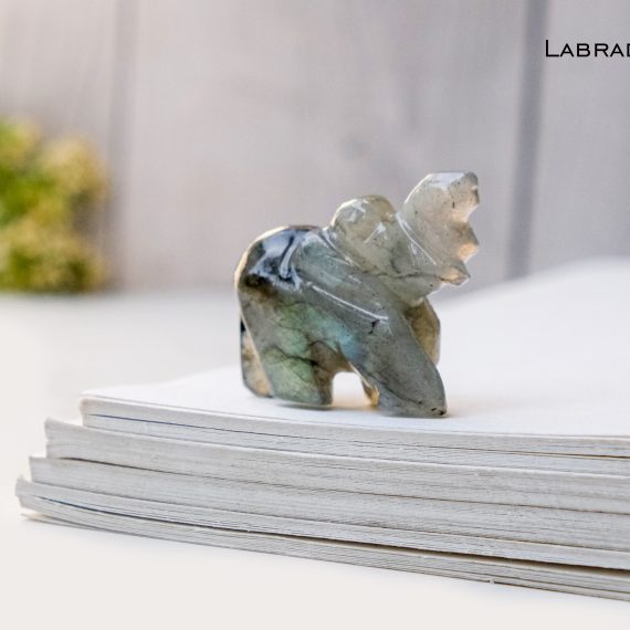 Labradorite Crystal Elephant