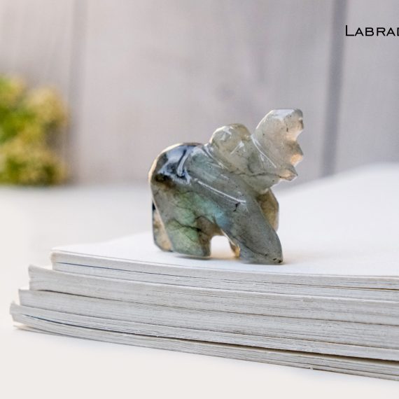 Labradorite Crystal Elephant