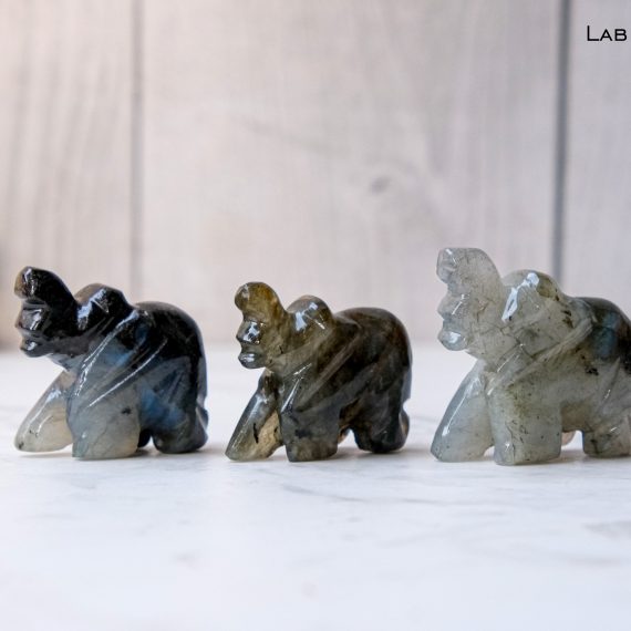 Labradorite Crystal Elephant