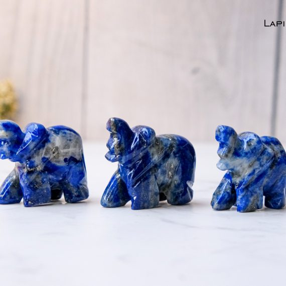 Lapis lazuli Crystal Elephant
