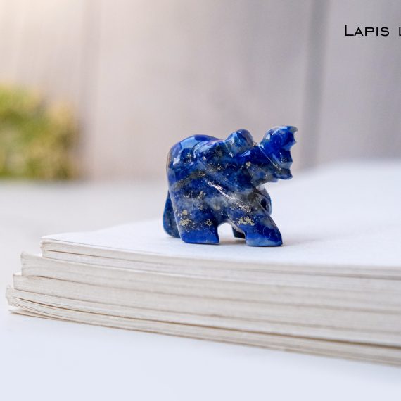 Lapis lazuli Crystal Elephant