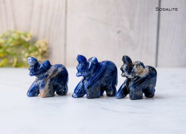 Sodalite Crystal Elephant